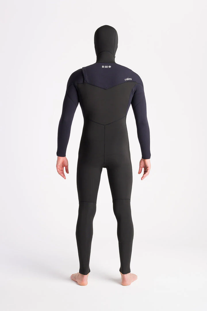 C-Skins NuWave Session 5:4 Mens Chest Zip Hooded Winter Wetsuit - Image 4