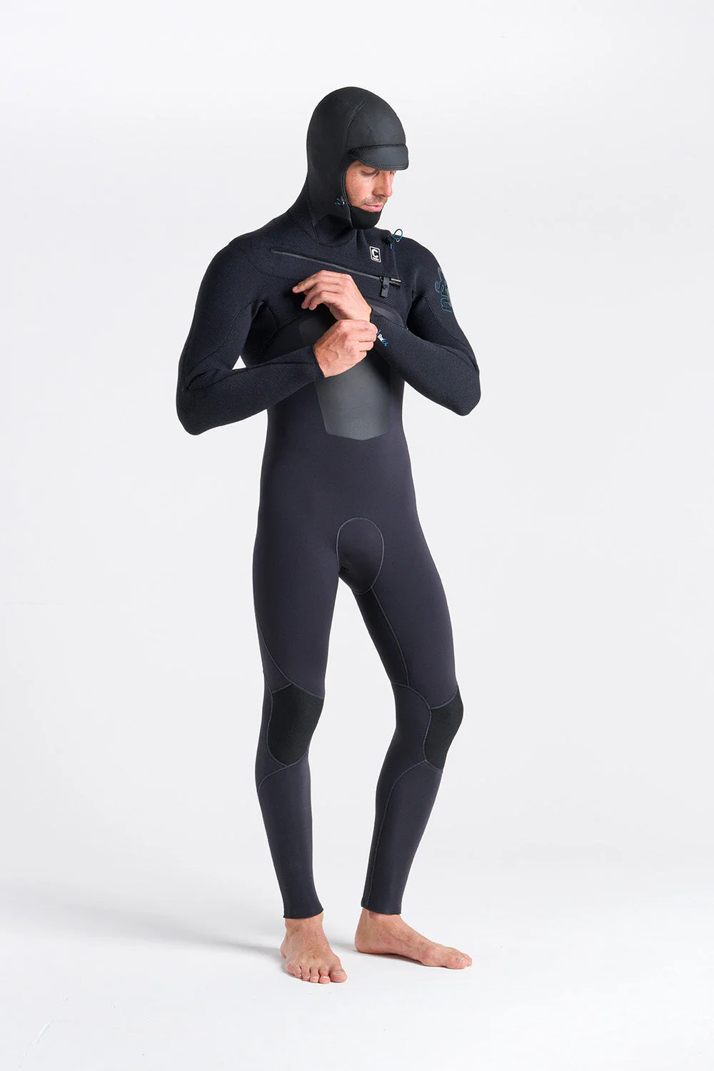 C-Skins Rewired Men 5:4 Hooded Winter Wetsuit 2023 - Image 6