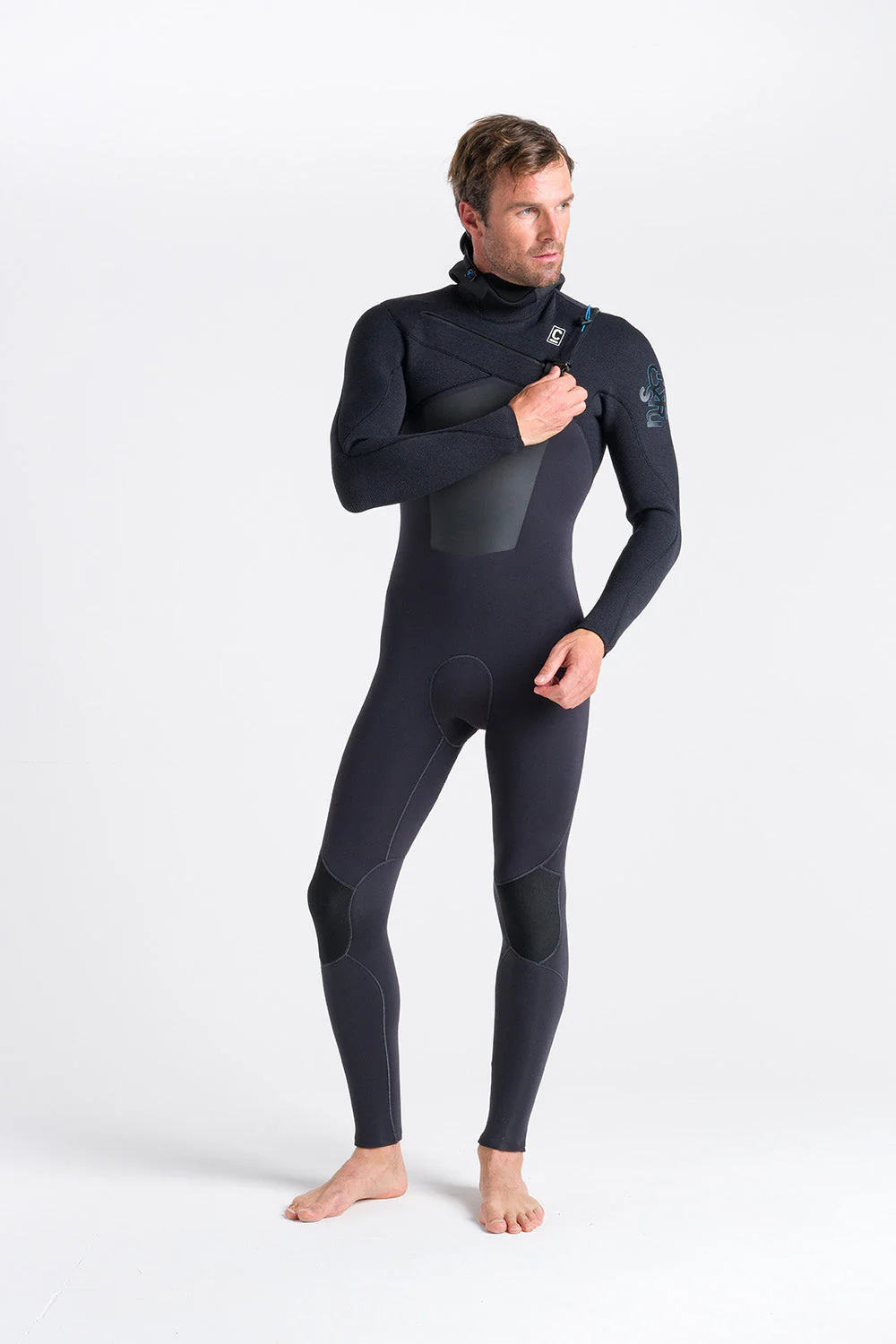 C-Skins Rewired Men 5:4 Hooded Winter Wetsuit 2023 - Image 7