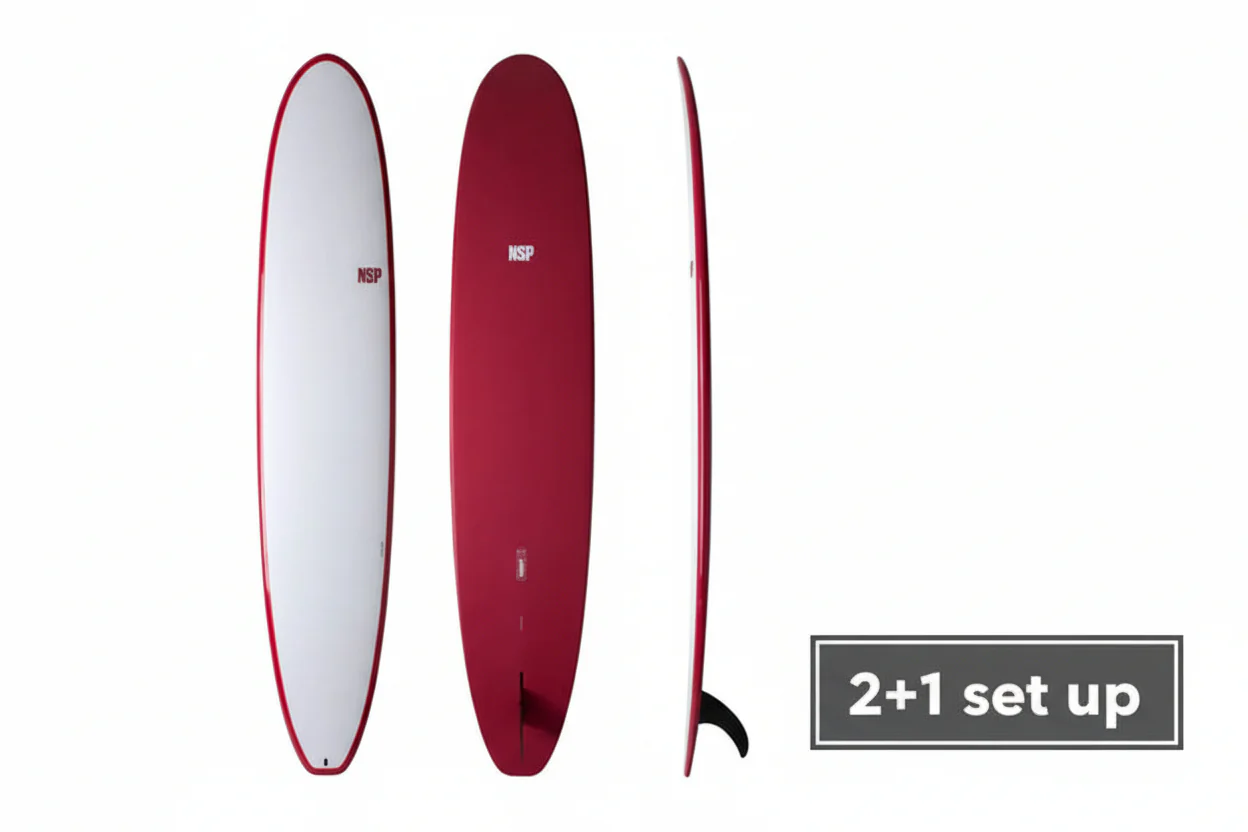 NSP Surfboard 8'6" Elements HDT Longboard 2 Plus 1 - Image 8