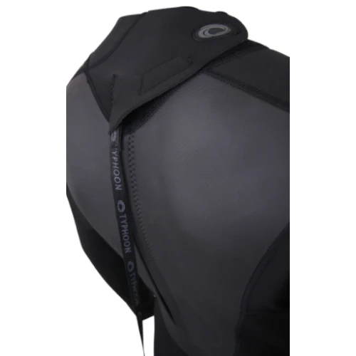 Typhoon Storm Men 3:2 Wetsuit Back Zip Flatlock Black - Image 3