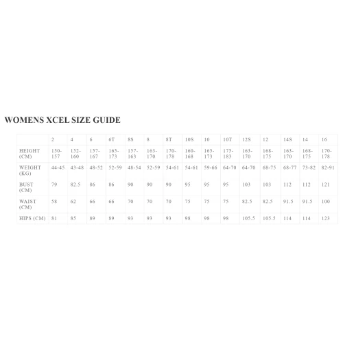 Xcel IconX 5:4 Back Zip Ladies Winter Wetsuit Black - Image 4